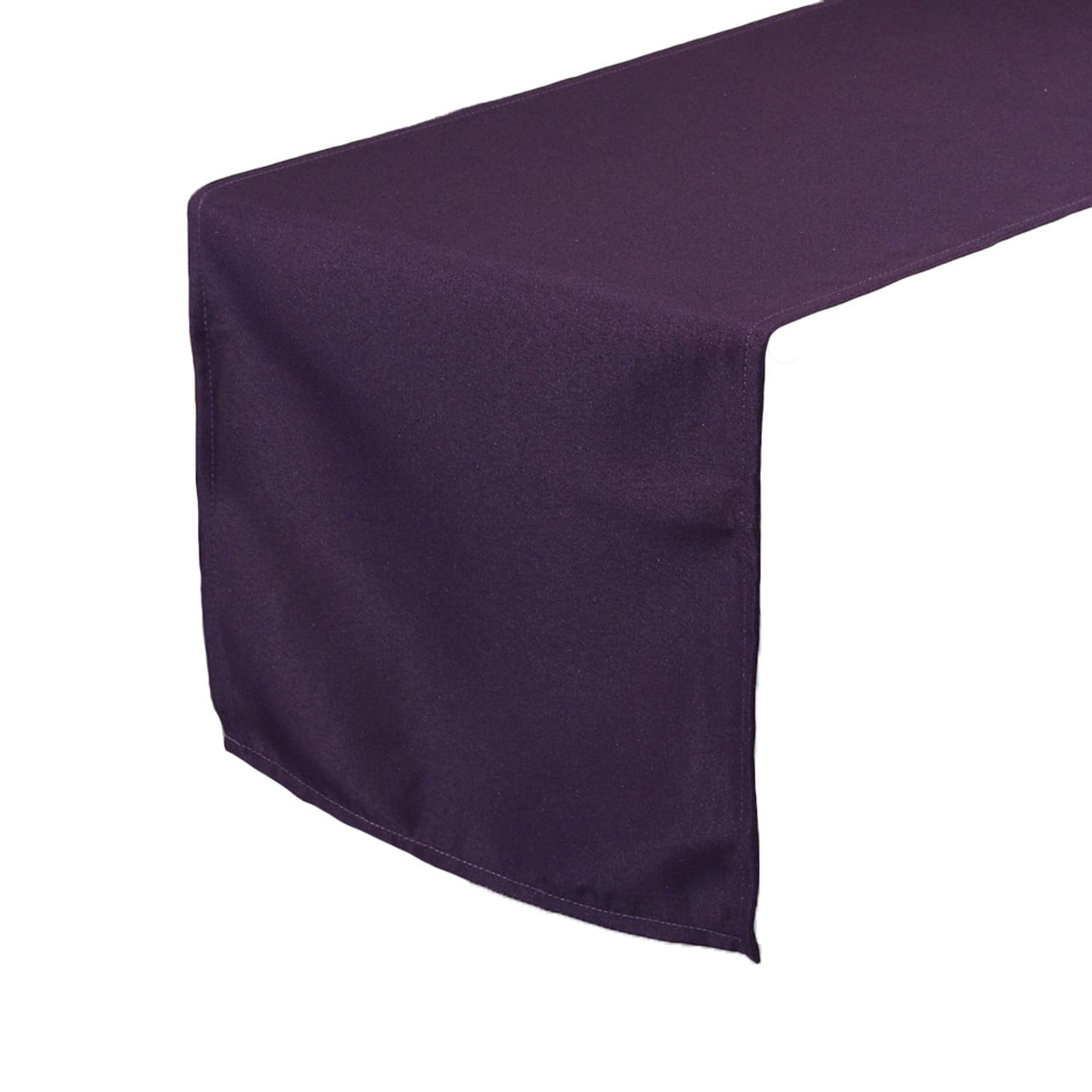 Your Chair Covers Eggplant 14 x 108 Inch Polyester Table Runner for