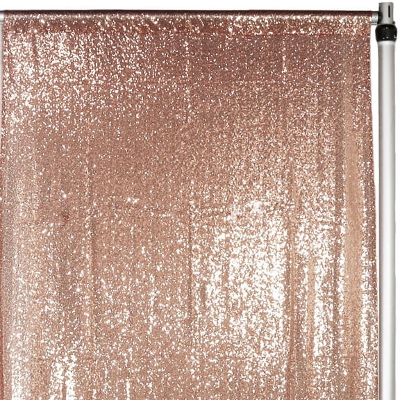 YCC Linens - Glitz Sequin Drape/Backdrop 7 ft x 4 ft Blush