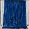 thumbnail image 1 of Your Chair Covers - Glitz Sequin on Taffeta Drape/Backdrop 8 ft x 104 Inches Navy Blue, 1 of 2
