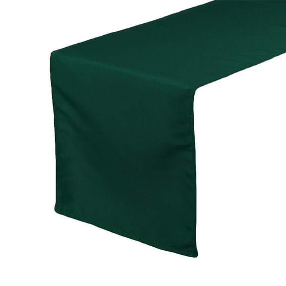 Your Chair Covers - Hunter Green 14 x 108 Inch Polyester Table Runner for Restaurants, Weddings, Dinner or Birthday Parties