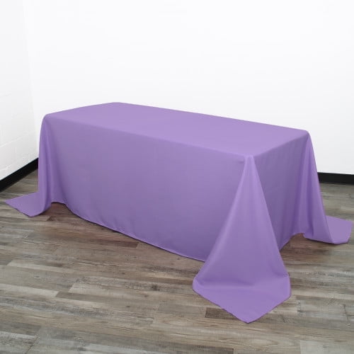 Your Chair Covers - Lavender Rectangular Polyester Tablecloth (90x132 In.) - Durable