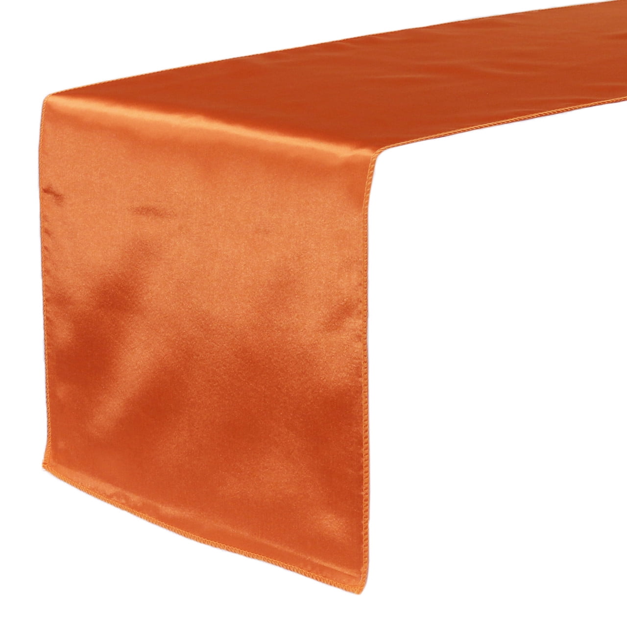 Your Chair Covers Orange 14 x 108 Inch Satin Table Runner for