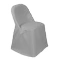 thumbnail image 1 of Your Chair Covers - Polyester Folding Chair Cover Gray for Wedding, Party, Birthday, Patio, etc., 1 of 3