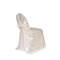 thumbnail image 1 of Your Chair Covers - Satin Self-Tie Universal Chair Cover White, 1 of 3