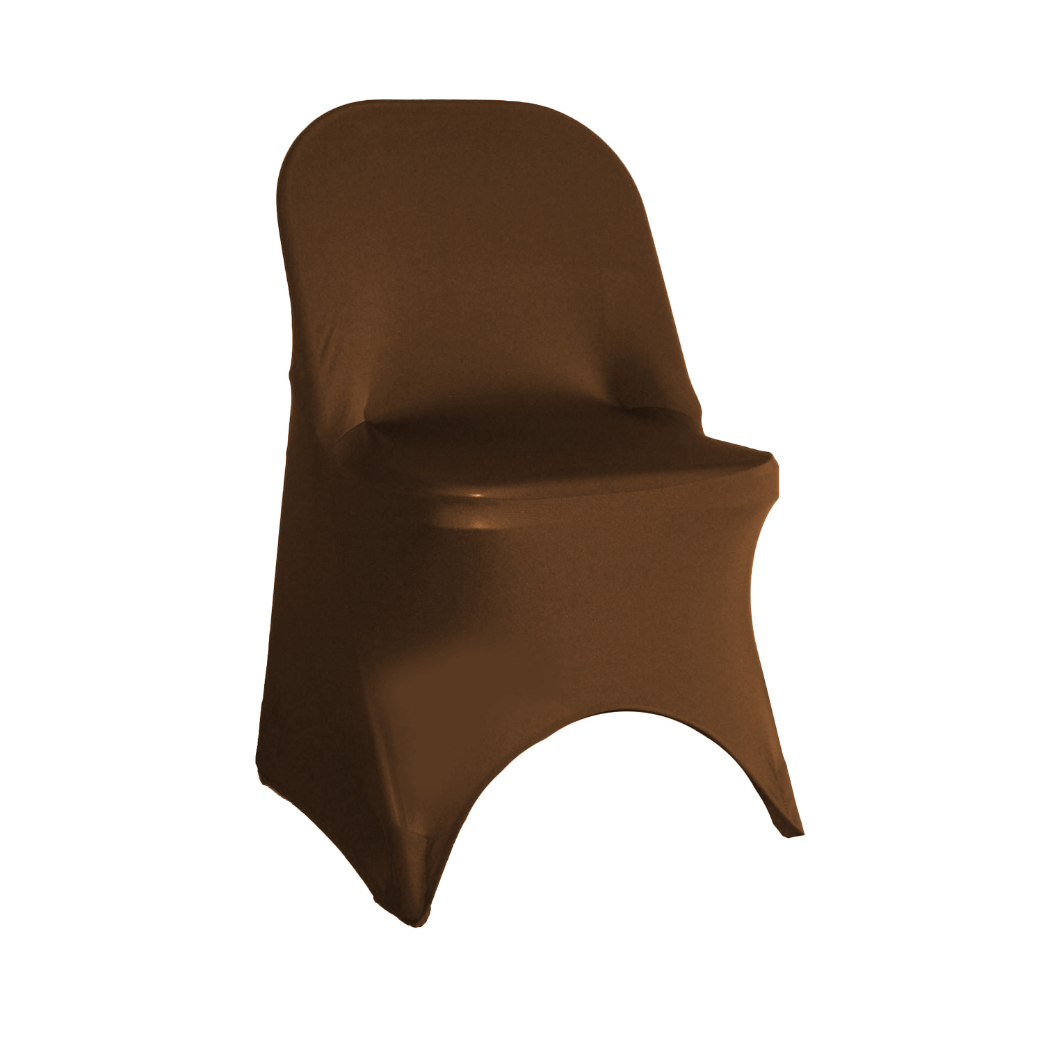 Your Chair Covers - Spandex Folding Chair Cover Chocolate Brown for Wedding, Party, Birthday, Patio, etc. - image 1 of 3