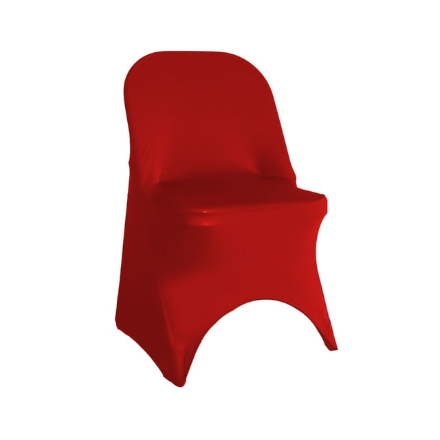 Your Chair Covers - Spandex Folding Chair Cover Red for Wedding, Party, Birthday, Patio, etc.