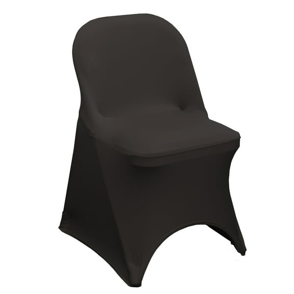 Your Chair Covers Spandex Folding Wedding Black, Solid Stretchable