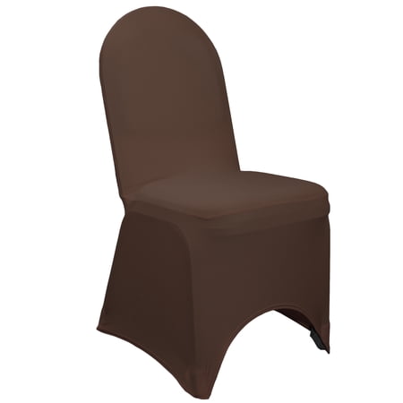 Your Chair Covers - Stretch Spandex Banquet Chair Cover Chocolate Brown for Wedding, Party, Birthday, Patio, etc.