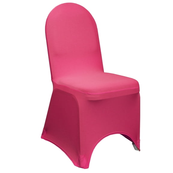 Your Chair Covers - Stretch Spandex Banquet Chair Cover Fuchsia for Wedding, Party, Birthday, Patio, etc.