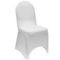 thumbnail image 1 of Your Chair Covers - Stretch Spandex Banquet Chair Cover White for Wedding, Party, Birthday, Patio, etc., 1 of 4