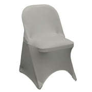 Your Chair Covers - Stretch Spandex Folding Chair Cover Gray