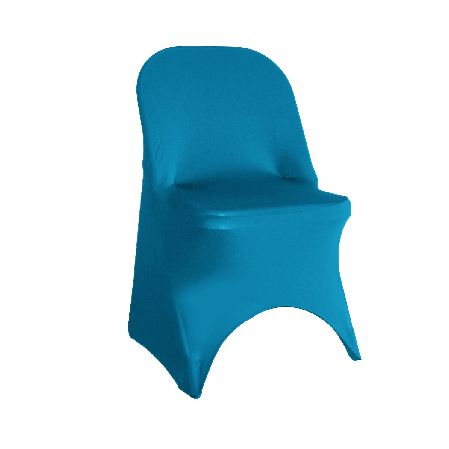 Your Chair Covers - Stretch Spandex Folding Chair Cover Malibu Blue for Wedding, Party, Birthday, Patio, etc. - image 1 of 3