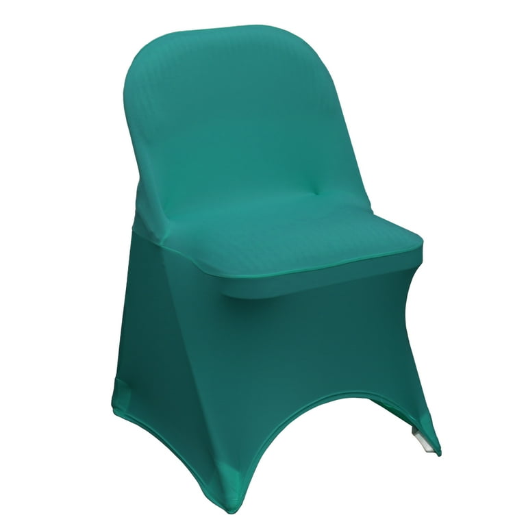 Your Chair Covers Stretch Spandex Folding Chair Cover Teal for