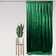 Your Chair Covers - Velvet 10 ft x 60 Inch Drape with 4 Inch Pocket Emerald Green