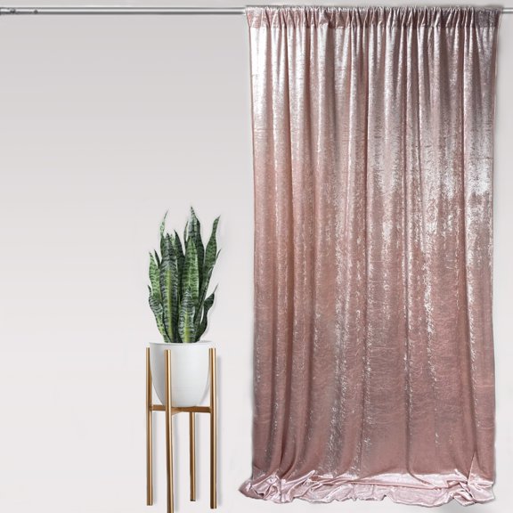 Your Chair Covers - Velvet 14 ft x 60 Inch Drape with 4 Inch Pocket Blush