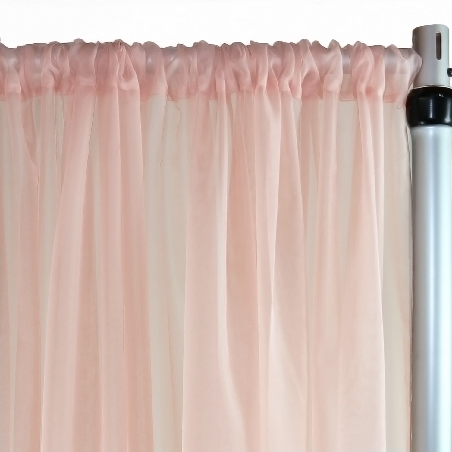 Your Chair Covers - Voile Sheer Drape/Backdrop 14 ft x 116 Inches Blush ...