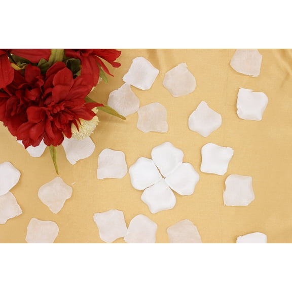 Your Chair Covers - White Silk Rose Flower Petals (100 pcs)