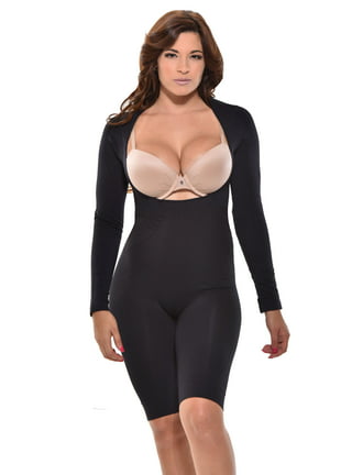 Your Contour Lace Bodysuit, Long Sleeve Sexy Body Briefer - Mesh Body  slimmer Shapewear 