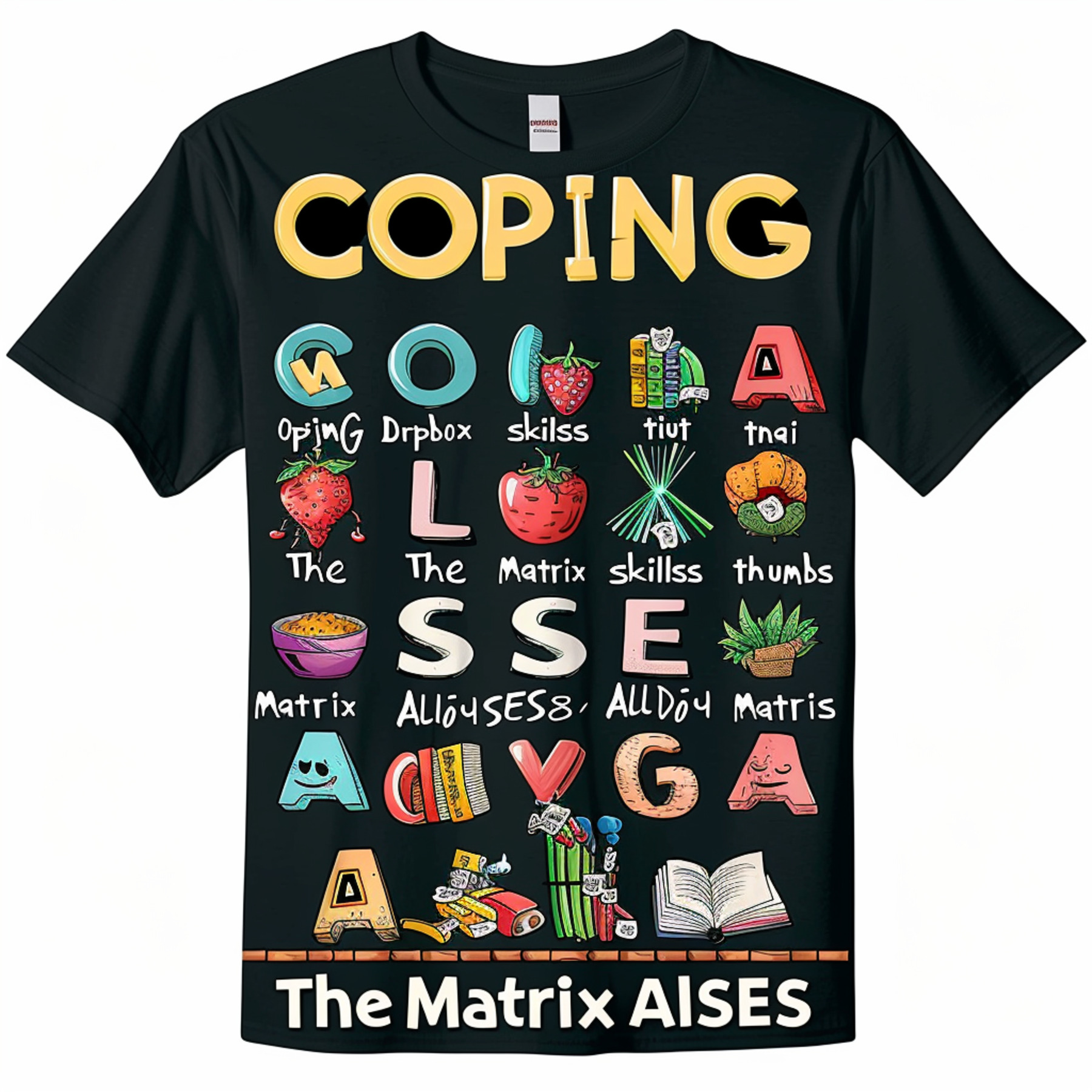 Your Coping Skills with 'COPING Dropbox Skills' T Shirt Inspired Design