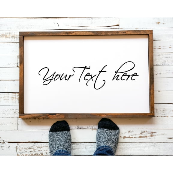Your Custom farmhouse rustic wood decor personalized