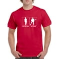 thumbnail image 1 of Your Dad My Dad Cool Father Day Men Red T-Shirt, Male Medium, 1 of 4