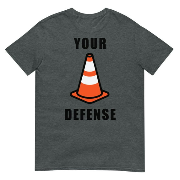 Your Defense Hockey Adult T-Shirt (Dark Heather, L)
