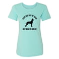 thumbnail image 1 of Your Dog May Be Good Womens crewneck tee, 1 of 3