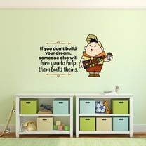 Your Dream Up Russell Life Quote Cartoon Quotes Decors Wall Sticker Art Design Decal for Girls Boys Kids Room Bedroom Nursery Kindergarten Home Decor Stickers Wall Art Vinyl Decoration (8x10 inch)
