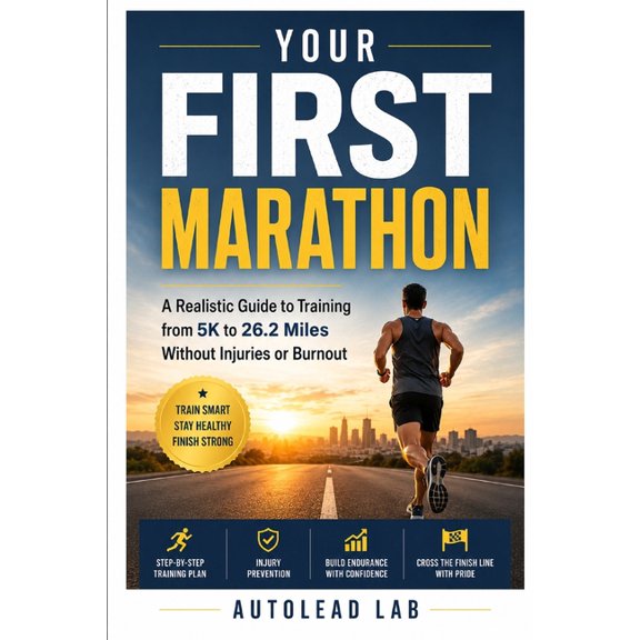 Your First Marathon: A Realistic Guide to Training from 5K to 26.2 Miles Without Injuries or Burnout, (Paperback)