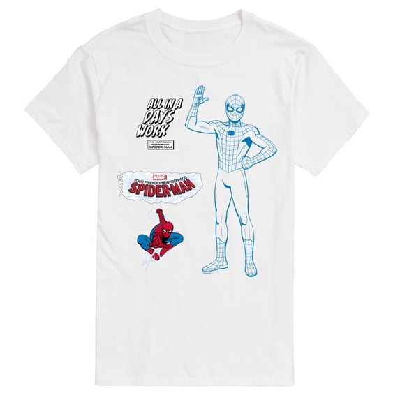 Your Friendly Neighborhood Spider-Man - Faux Multi Hit - Men's Short Sleeve Graphic T-Shirt