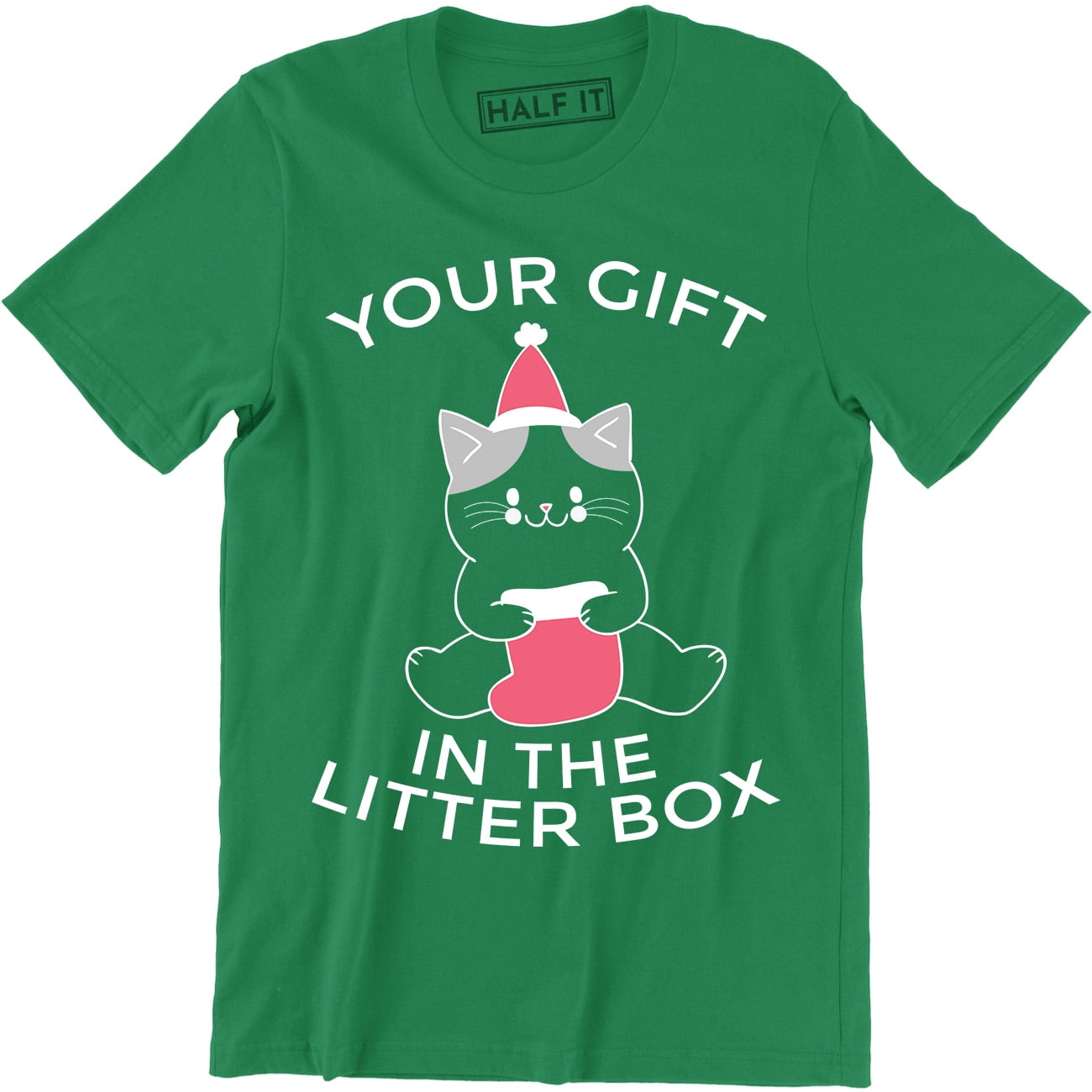 Your Gift In The Litter Box Little Cute Funny Cat Christmas Men T
