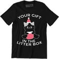 thumbnail image 1 of Your Gift In The Litter Box Little Cute Funny Cat Christmas Men T-Shirt, 1 of 4