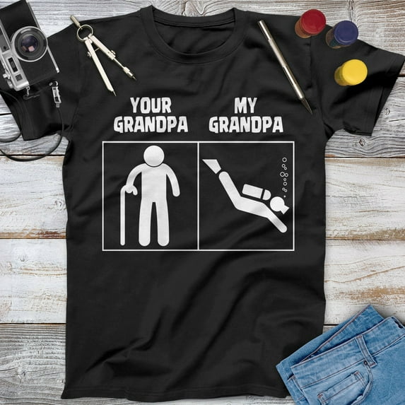 Your Grandpa My Grandpa Scuba Diving Shirt, Scuba Diving Gift, Scuba Diving Art, Beach Shirt