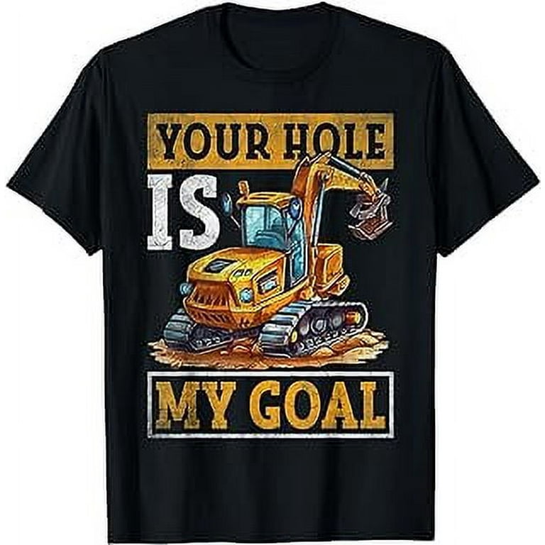 Excavator t shirt cheap