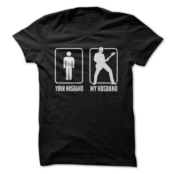 Your Husband. My Husband. - Bass Guitar - Funny T-Shirt - Made On Demand in USA