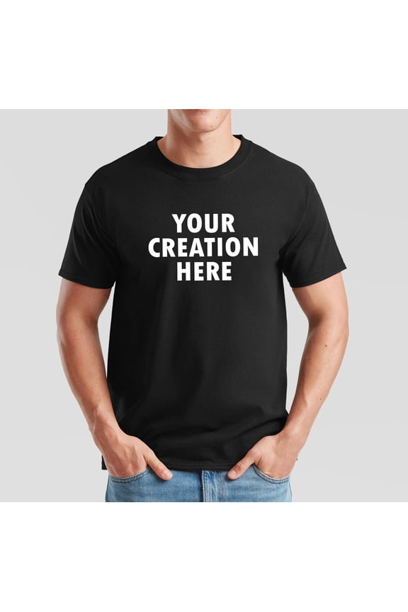 Your Idea Printed on a T-Shirt - Your Creation on a T-Shirt - Custom t-shirt for merch and parties | Custom cotton t-shirts, S67