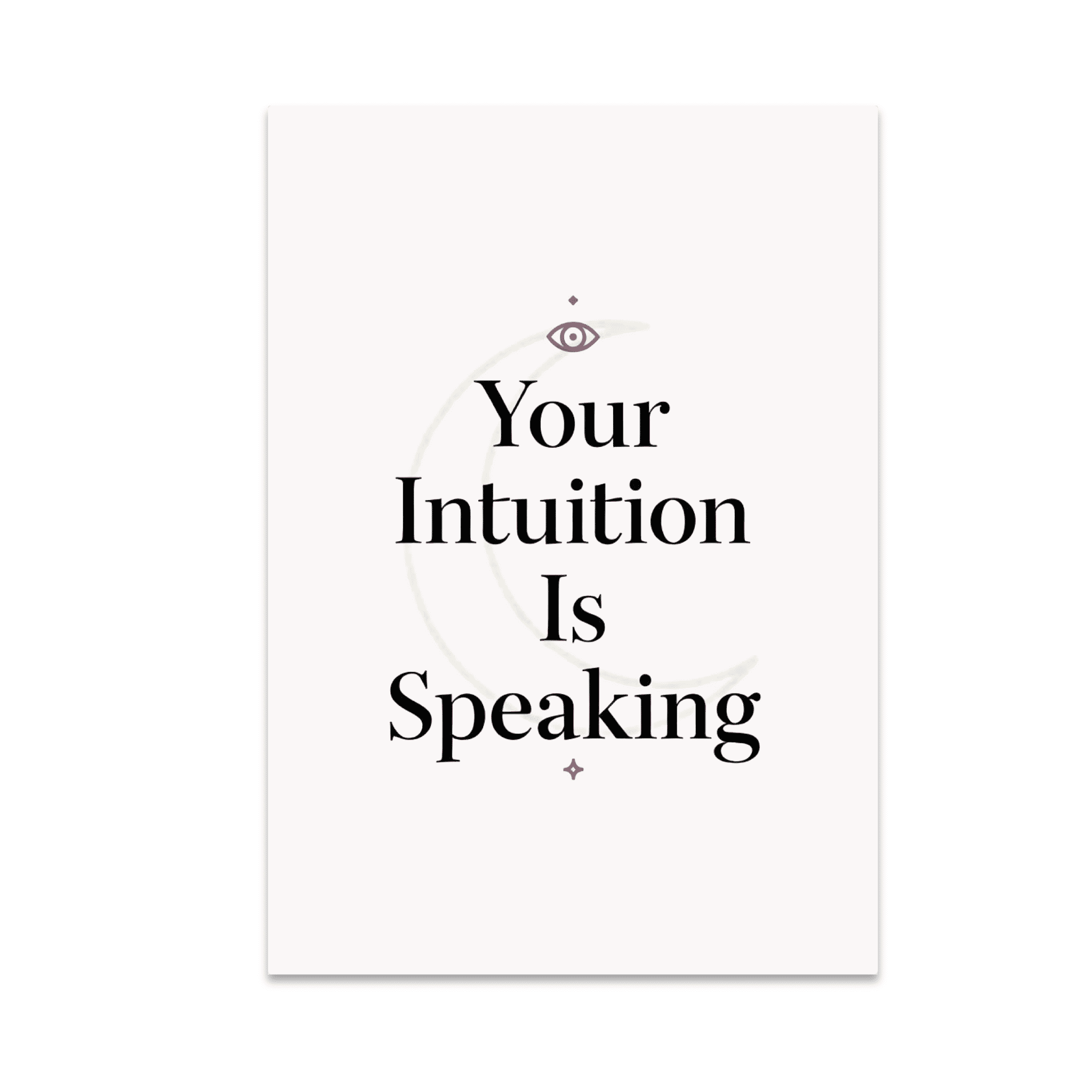Your Intuition Is Speaking Poster - Mindfulness Meditation Seeker ...