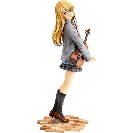Your Lie in April Kaori Miyazono PVC Figure, Classic Anime Character Fine Detailed Desktop Display Model