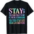 thumbnail image 1 of Your Life Matters Happy Suicide Awareness Support Graphic T-Shirt, 1 of 3
