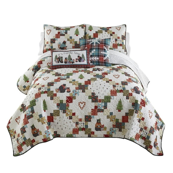 Your Lifestyle Holiday Love 2PC Twin Quilt Set
