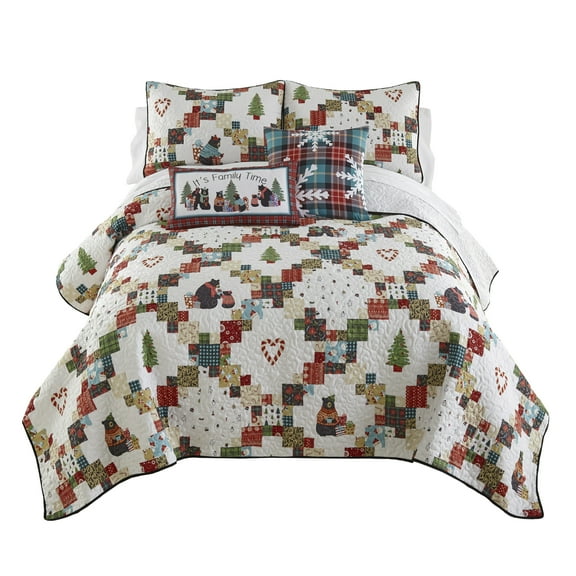Your Lifestyle Holiday Love 3PC King Quilt Set