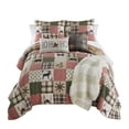 thumbnail image 1 of Your Lifestyle Holly Forest 3PC Queen Pieced Cotton Quilt Set, 1 of 8
