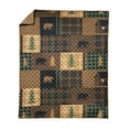 thumbnail image 1 of Your Lifestyle by Donna Sharp Brown Bear Cabin Microfiber Throw, 1 of 4