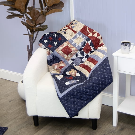 Your Lifestyle by Donna Sharp County Fair Lightweight Quilted Throw Blanket