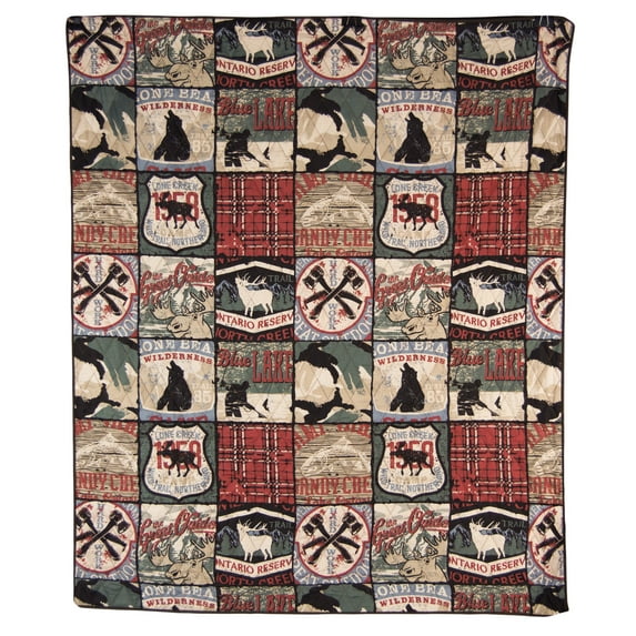 Your Lifestyle by Donna Sharp The Great Outdoors Quilted Throw Blanket