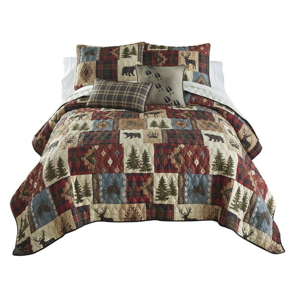 Your Lifestyle by Donna Sharp Woodland Patch 3PC Queen Quilt Set