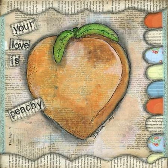 Your Love is Peachy Canvas Art - Denise Braun (24 x 24)