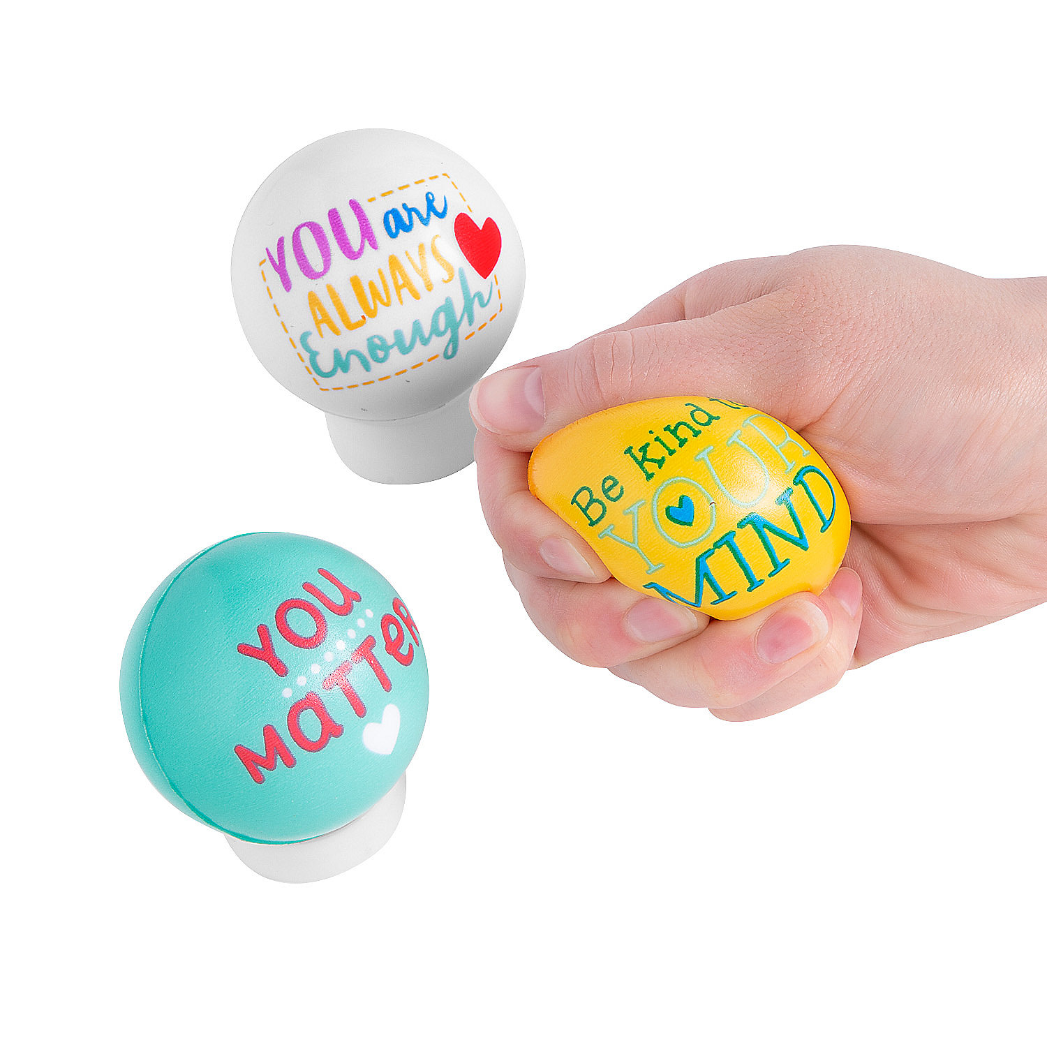 Your Mental Health Matters Stress Balls, Toys, Awareness, 12 Pieces