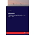 thumbnail image 1 of Shakespeare: A reprint of his collected work as put forth in 1623, (Paperback), 1 of 1