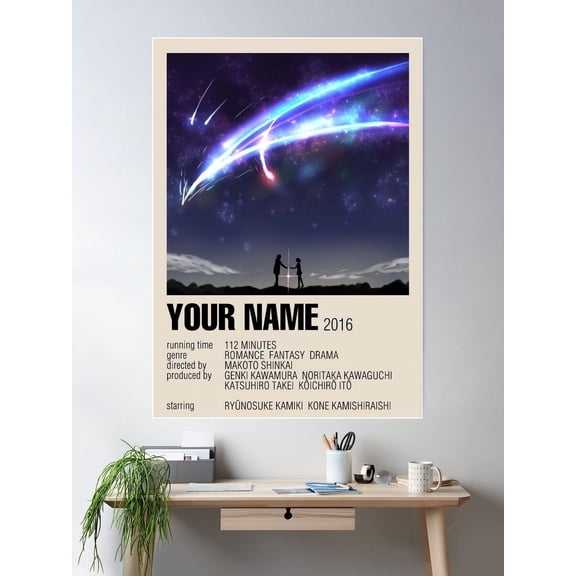 Your Name Poster Wall Art, Modern Wall Decor For Living Room Bedroom, 8x12 UNFRAMED